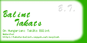 balint takats business card