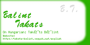 balint takats business card